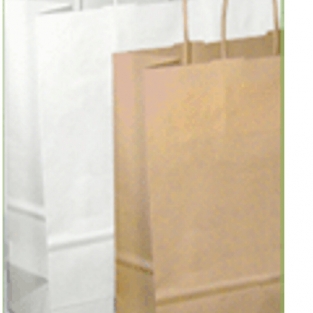 Bag M from recycled paper light brown - ca. 260x350x130 mm